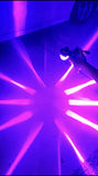 2 PCS SUPER BRIGHT 4 COLOR STAR PATTERN CLEAR GLASS WATERMELON LED KIT WITH STROBE AND BREATHE FUNCTION