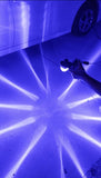 2 PCS SUPER BRIGHT 4 COLOR STAR PATTERN CLEAR GLASS WATERMELON LED KIT WITH STROBE AND BREATHE FUNCTION