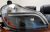 ( PAIR ) AFTERMARKET KENWORTH T680 HEADLIGHT WITH LED HALO + ND10 H7 LED LOW BEAM BULBS+ ND10 H1 LED HI BEAM BULBS PLUS FREE SHIPPING